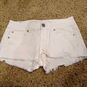 Distressed AE cut off shorts size 2